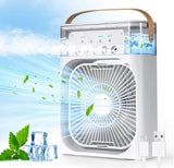 Portable Air Cooler Fan with 7-Color Light